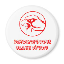 Davenport west class of 2013 fridge magnet