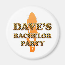 Dave's Bachelor Party Fridge Magnets
