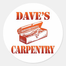 Dave's Carpentry Round Sticker