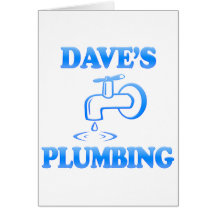 Dave's Plumbing Greeting Card