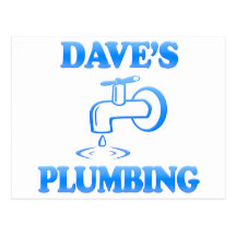 Dave's Plumbing Postcards