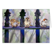 Dave's Sparrows Note Card