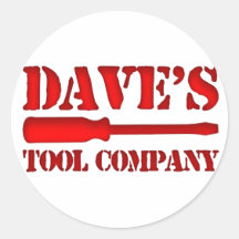 Dave's Tool Company Round Stickers