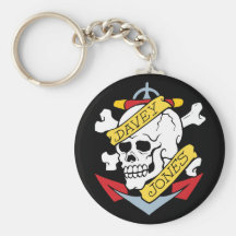 Davey Jones Tattoo Keychains