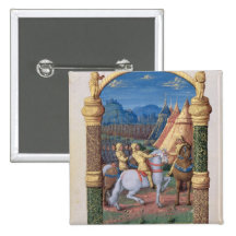 David and Absalom at war for the Crown Pinback Buttons