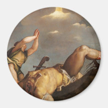 David and Goliath Fridge Magnets