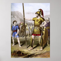 David and Goliath Print