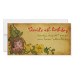 David Birthday Photo Invitation Photo Greeting Card