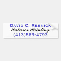 David C. Resnick, Interior Painting Bumper Sticker