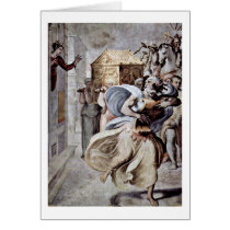 David Dancing By Francesco De' Rossi Cards