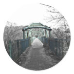 David Livingstone Bridge Round Stickers