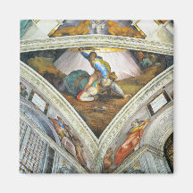 David und Goliath by Michelangelo Unterberger Fridge Magnets