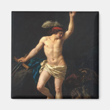 David Victorious, 1780 Fridge Magnet