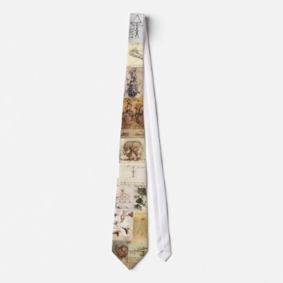 Davinci Sketches Neck Ties by fire_n_ice612
