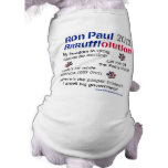 Dawgz 4 Ron Paul 2012 Dog T-shirt pet clothing