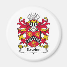 Dawkin Family Crest Fridge Magnet