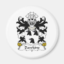 Dawkins Family Crest Fridge Magnet