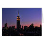 Dawn: Empire State Building still lit up Pink 03 Cards