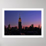 Dawn: Empire State Building still lit up Pink 03 Print