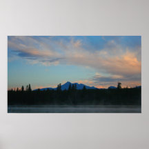 Dawn in Oregon's Cascade Mountains Posters