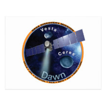 Dawn Mission Patch   Post Card