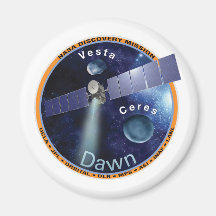 Dawn Mission Patch  Refrigerator Magnet