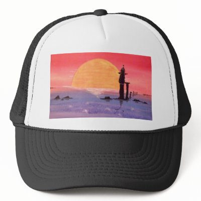 Dawn of Peace_Peacock_Anjali Sanghi Trucker Hats by TogetherArts