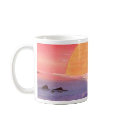 Dawn of Peace_Peacock_Anjali Sanghi Coffee Mug by TogetherArts