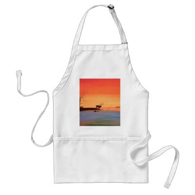 Dawn of Peace_Reindeer_Anjali Sanghi Apron by TogetherArts