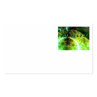 Dawn of Time – Lime & Gold Emerge Business Card Template by DianeClancyFractals