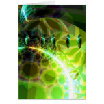 Dawn of Time – Lime & Gold Emerge Greeting Card