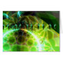 Dawn of Time – Lime & Gold Emerge Greeting Cards