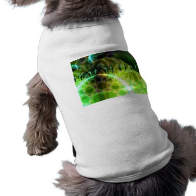 Dawn of Time – Lime & Gold Emerge Pet Clothing by DianeClancyFractals