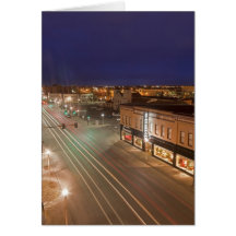 Dawn on Main Street of Bismarck, North Dakota Cards