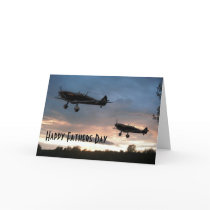 Dawn Patrol, Happy Fathers Day Greeting Card