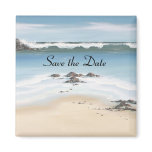 day at the beach Save the Date Magnet