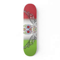 day of dead custom skate board