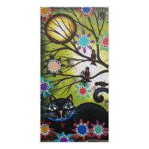 Day Of The Dead, Black Cat Art_ Photo Card