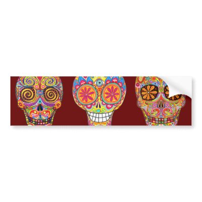 Day of the Dead Bumper Sticker. by thaneeyamcardle