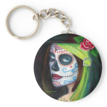 Day of the  Dead by Lori Karels Key Chains