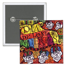 Day of the Dead / Dia de los Muertos / Sugar Skull Pins