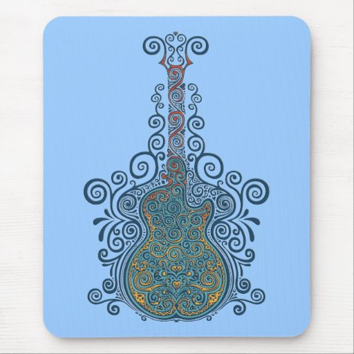 Day of the Dead Guitar Mousepad