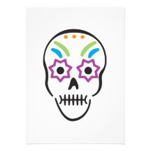 Day of the Dead Invitation - Sugar Skull 4