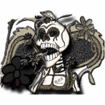 day of the dead ornament photo sculptures