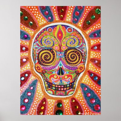 Day of the Dead Print or Poster by thaneeyamcardle