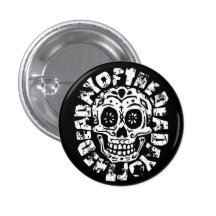 Day Of The Dead Skull 1 Pinback Button