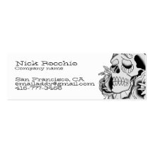 Day of the dead skull, contact card business cards