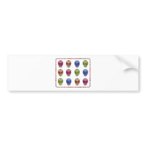 Day of the dead skull fiesta bumper stickers