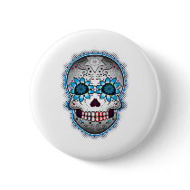 Day Of The Dead Sugar Skull Buttons