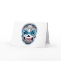 Day Of The Dead Sugar Skull Card